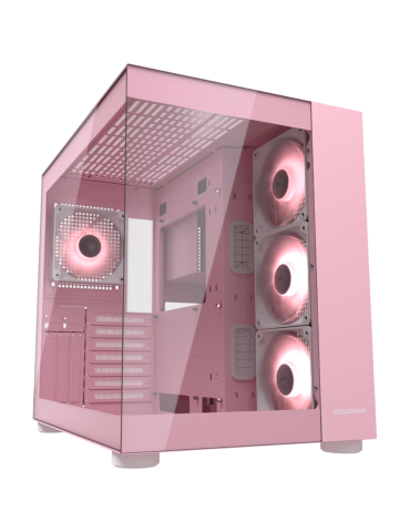 Кутия за компютър Cougar FV150 RGB, Mid tower, Pink - CGR-5KA1P-RGB