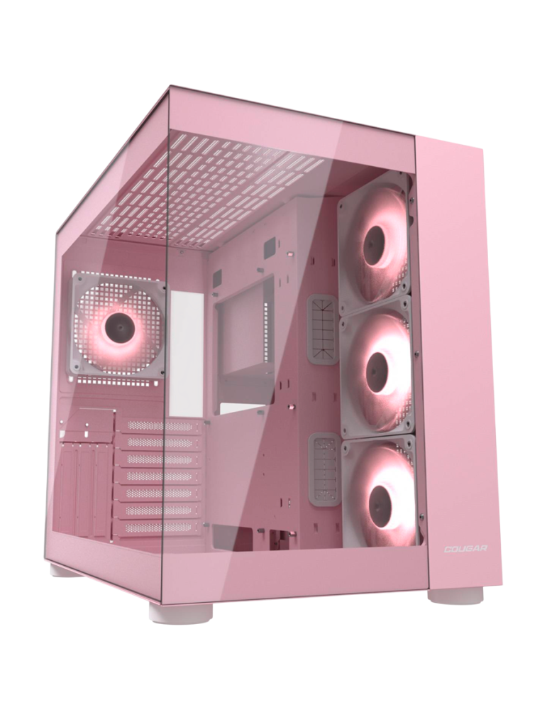 Кутия за компютър Cougar FV150 RGB, Mid tower, Pink - CGR-5KA1P-RGB