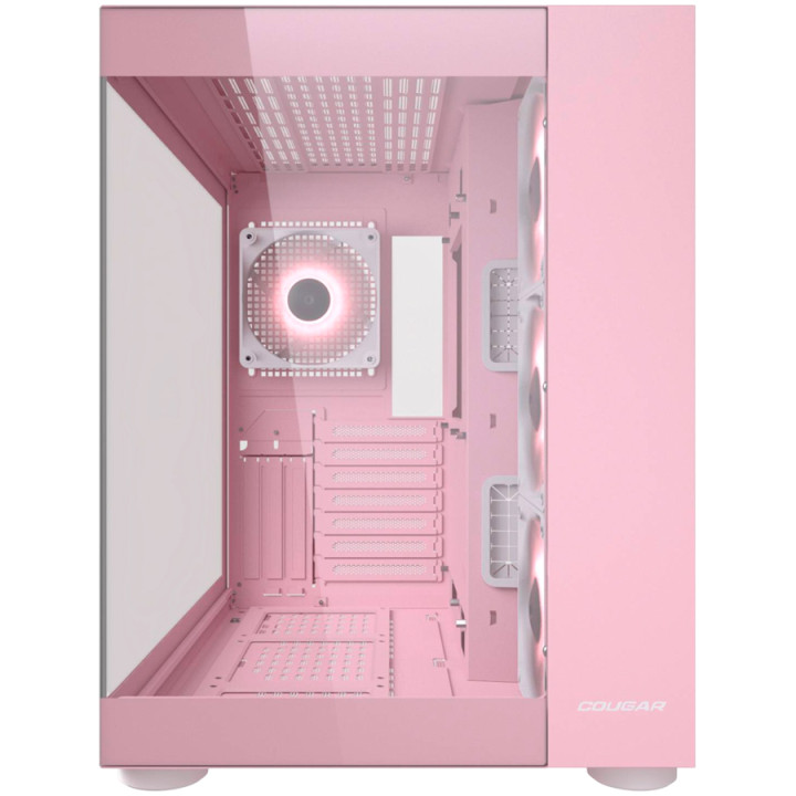 Кутия за компютър Cougar FV150 RGB, Mid tower, Pink - CGR-5KA1P-RGB