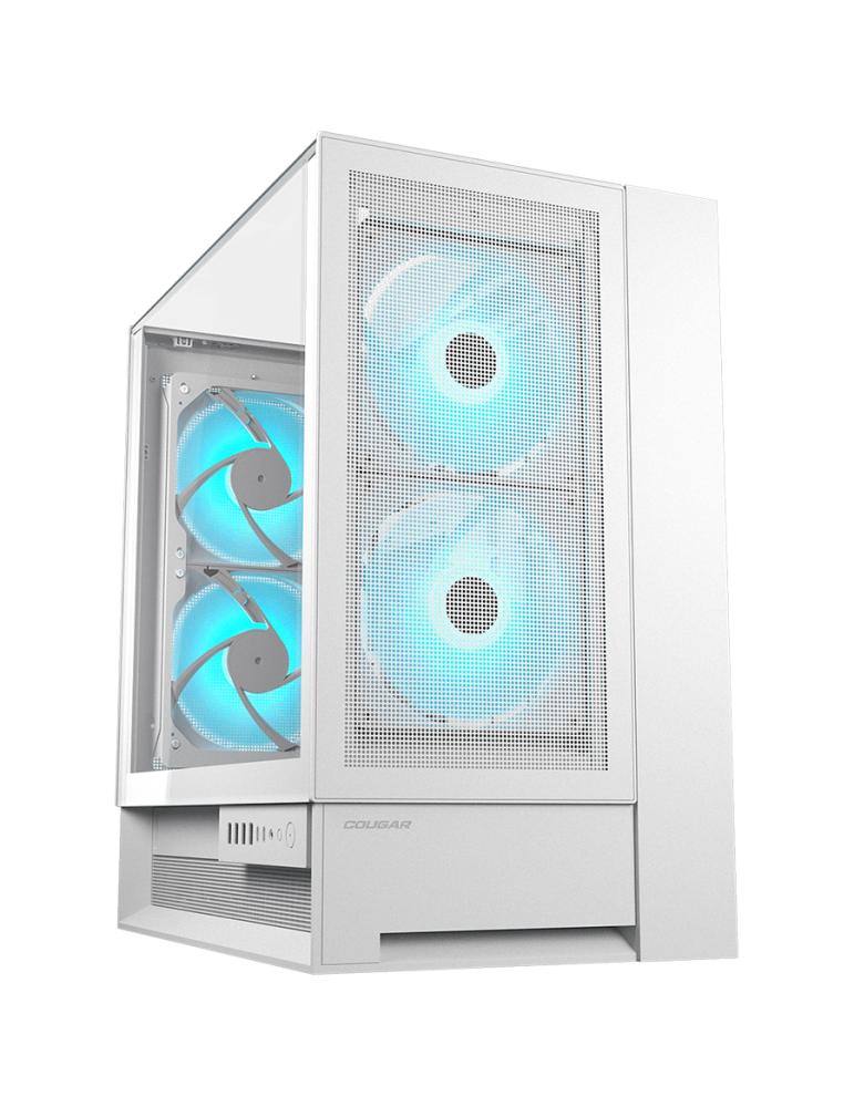 Кутия за компютър Cougar OmnyX, Mid Tower, White - CGR-2WA3W-RGB