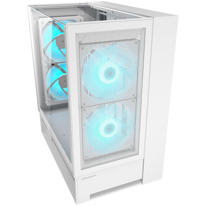 Кутия за компютър Cougar OmnyX, Mid Tower, White - CGR-2WA3W-RGB