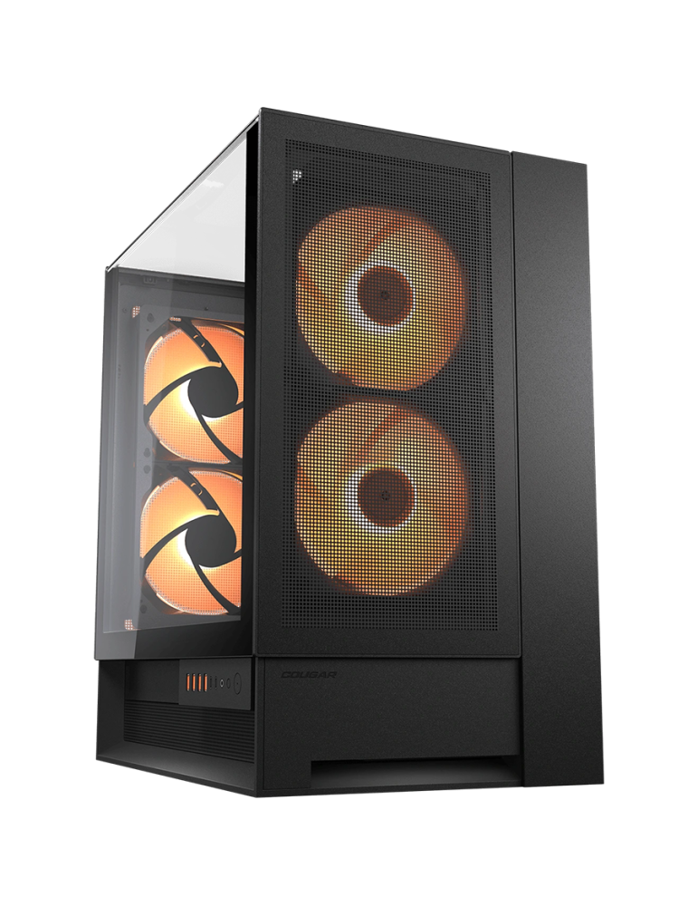 Кутия за компютър Cougar OmnyX, Mid Tower, Black - CGR-2WA3B-RGB