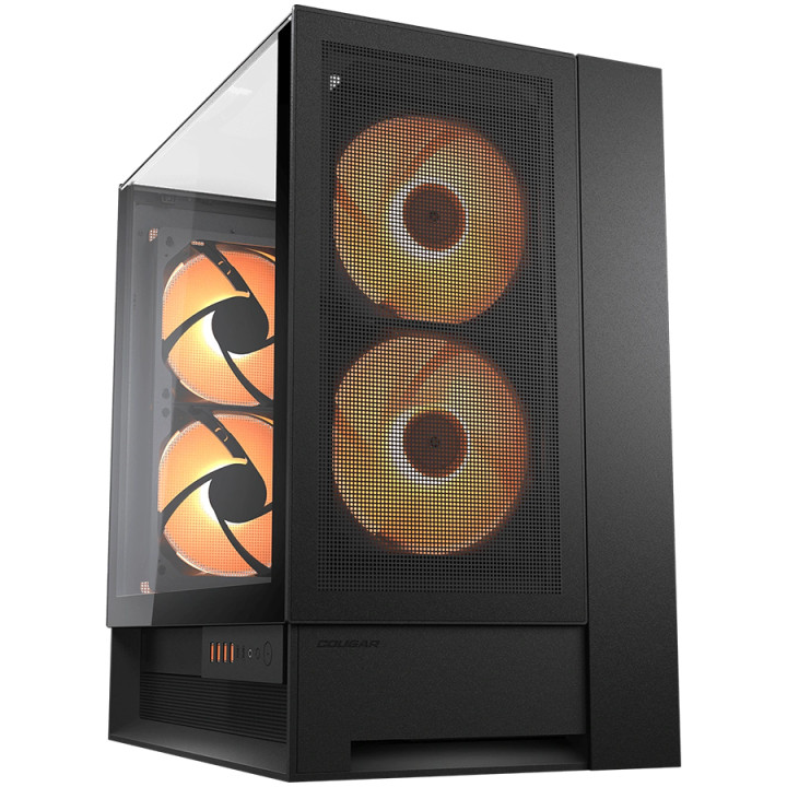 Кутия за компютър Cougar OmnyX, Mid Tower, Black - CGR-2WA3B-RGB