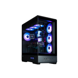 Геймърски компютър ION P50 DS Black, ATX, Digital Display, Addressable RGB с процесор Intel Core Ultra 7 265KF и RTX 5070 TI 16G SHADOW 3X OC, RAM 32GB DDR5 6400MHz, SSD nvme 1TB NVMe PCIe 4, Wi-Fi 7