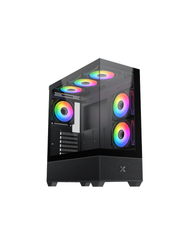 Геймърски компютър ION Alphard, Black, EATX, 5 x 120 mm A-RGB, с процесор Intel i5-14400F, Radeon RX 9060 XT GAMING OC 16GB GDDR6, RAM 32GB(2x16GB) DDR5 5600MHz, SSD 1TB NVMe