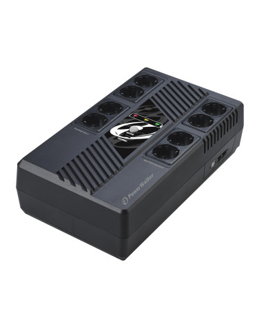 Токозахранващо устройство Powerwalker VI 1000 MS, 1000 VA Line Interactive - POWER-UPS-VI1000MS