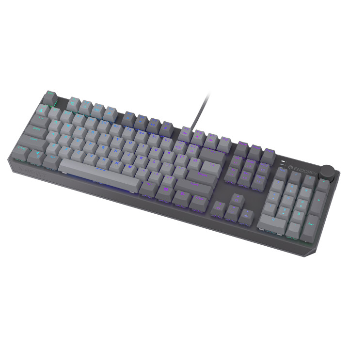 Геймърскa механична клавиатура Endorfy Thock V2 Full Size, PBT, Endorfy Red switch, US Layout - EY5A125