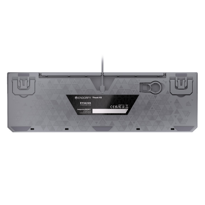 Геймърскa механична клавиатура Endorfy Thock V2 Full Size, PBT, Endorfy Red switch, US Layout - EY5A125