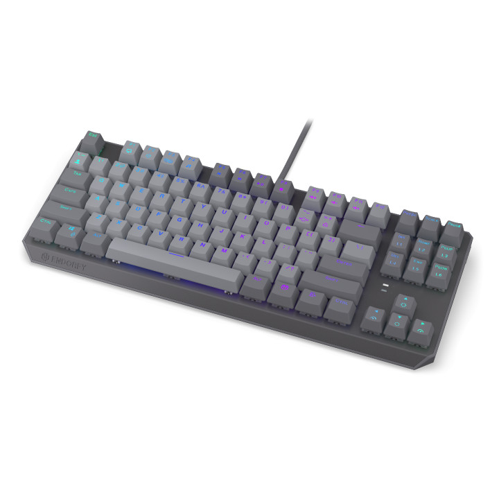 Геймърскa механична клавиатура Endorfy Thock V2 TKL, PBT, Endorfy Red switch, US Layout - EY5A126