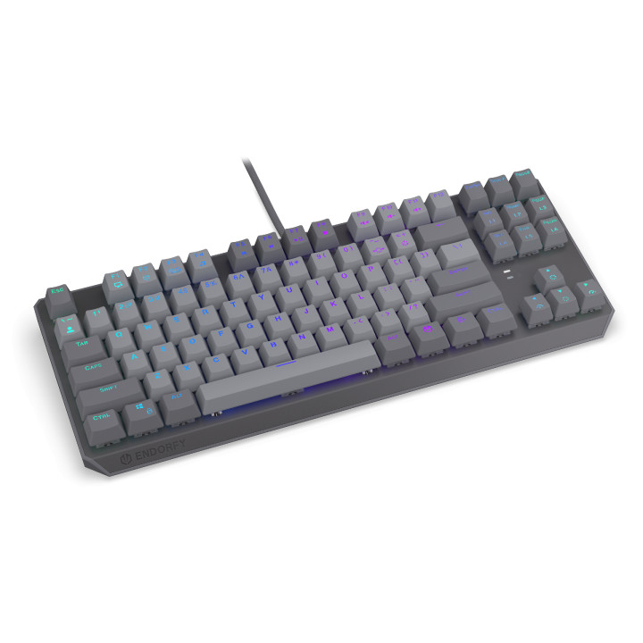 Геймърскa механична клавиатура Endorfy Thock V2 TKL, PBT, Endorfy Red switch, US Layout - EY5A126