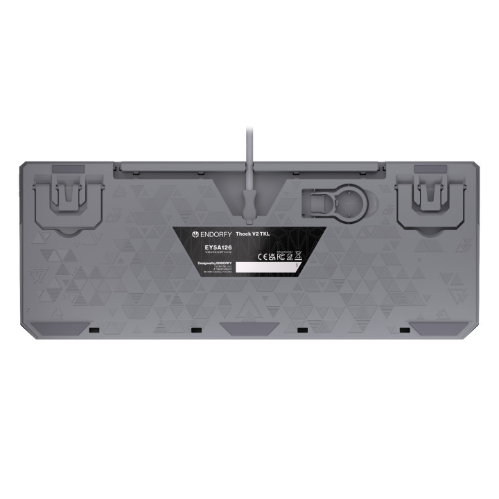Геймърскa механична клавиатура Endorfy Thock V2 TKL, PBT, Endorfy Red switch, US Layout - EY5A126