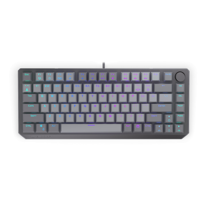 Геймърскa механична клавиатура Endorfy Thock V2 75%, PBT, Endorfy Red switch, US Layout - EY5A127
