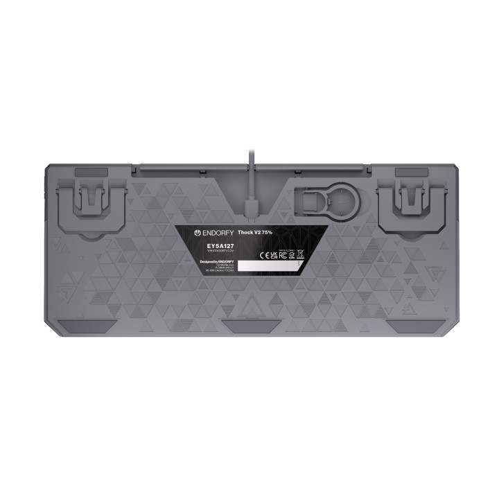 Геймърскa механична клавиатура Endorfy Thock V2 75%, PBT, Endorfy Red switch, US Layout - EY5A127