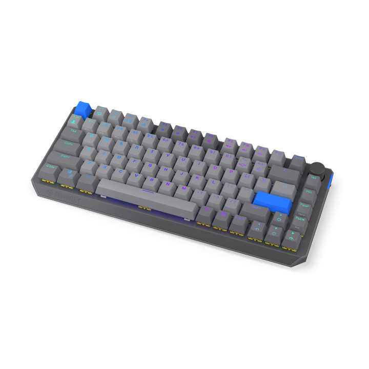 Геймърскa механична клавиатура Endorfy Thock Wireless V2 75%, PBT, Endorfy Yellow switch, US Layout - EY5A131