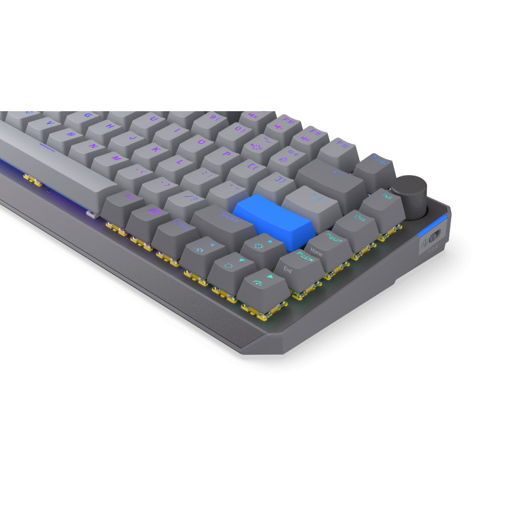 Геймърскa механична клавиатура Endorfy Thock Wireless V2 75%, PBT, Endorfy Yellow switch, US Layout - EY5A131