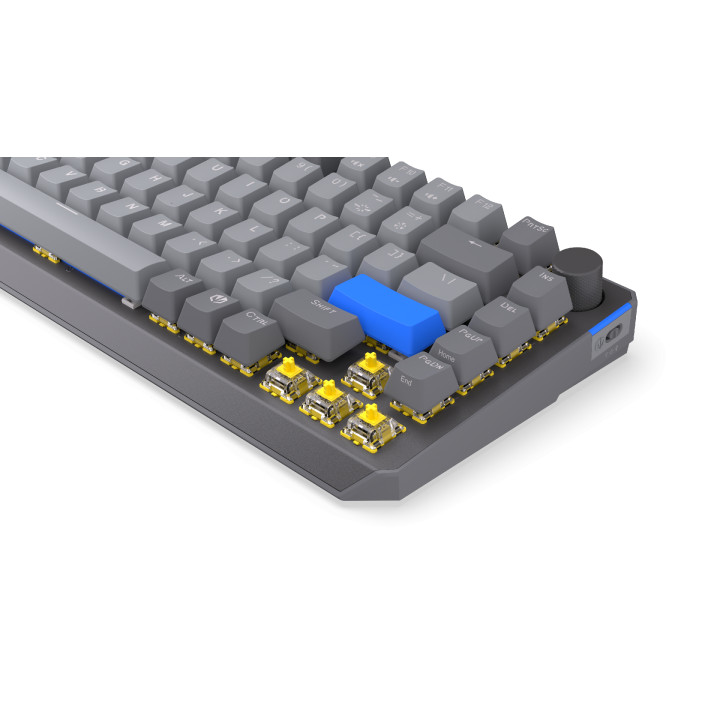 Геймърскa механична клавиатура Endorfy Thock Wireless V2 75%, PBT, Endorfy Yellow switch, US Layout - EY5A131