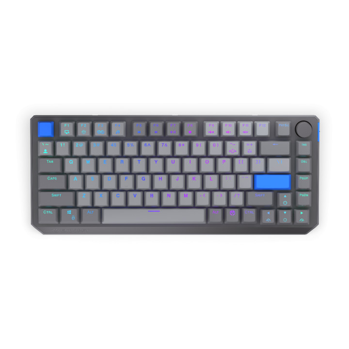 Геймърскa механична клавиатура Endorfy Thock Wireless V2 75%, PBT, Endorfy Yellow switch, US Layout - EY5A131