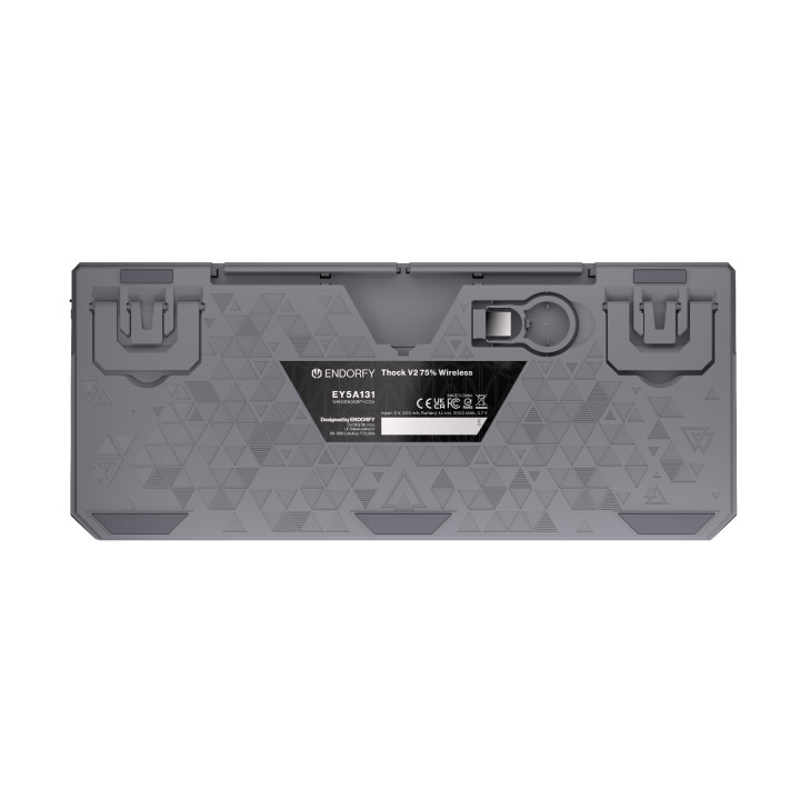 Геймърскa механична клавиатура Endorfy Thock Wireless V2 75%, PBT, Endorfy Yellow switch, US Layout - EY5A131