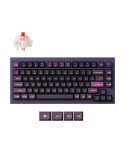Безжична геймърскa механична клавиатура Keychron Q1 MAX Gateron Jupiter Red Switch - Purple - Q1M-V1