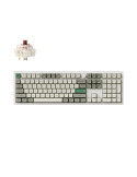 Безжична геймърскa механична клавиатура Keychron Q6 MAX Gateron Jupiter Brown Switch - Shell White - Q6M-P3