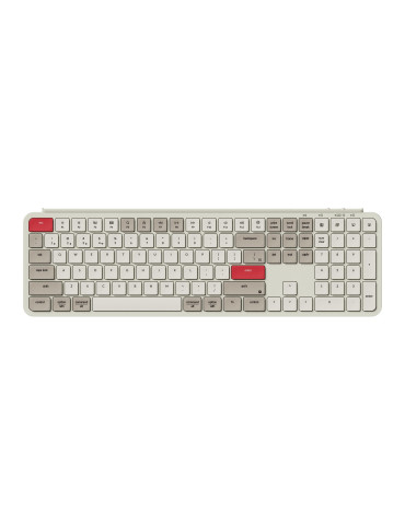 Безжична геймърскa клавиатура Keychron B6 Pro Ultra-Slim - Retro Red - B6P-K13