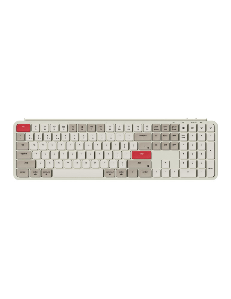 Безжична геймърскa клавиатура Keychron B6 Pro Ultra-Slim - Retro Red - B6P-K13