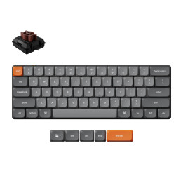 Геймърска механична клавиатура Keychron K9 Max QMK HS 60% Keychron Milk POM Switch Brown RGB - K9M-H3