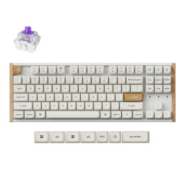 Геймърска механична клавиатура Keychron K8 HE Magnetic Switch - White Special Edition - K8H-Q1