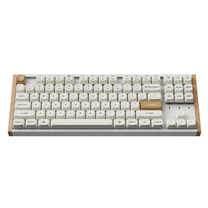 Геймърска механична клавиатура Keychron K8 HE Magnetic Switch - White Special Edition - K8H-Q1