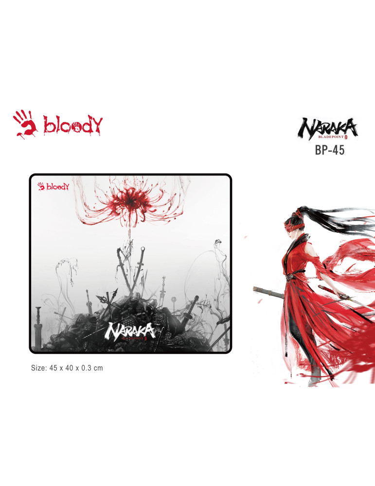 Геймърски пад A4 Bloody BP-45 Naraka, M размер, 450 x 500 x 3mm - A4-PAD-BP-45-Naraka
