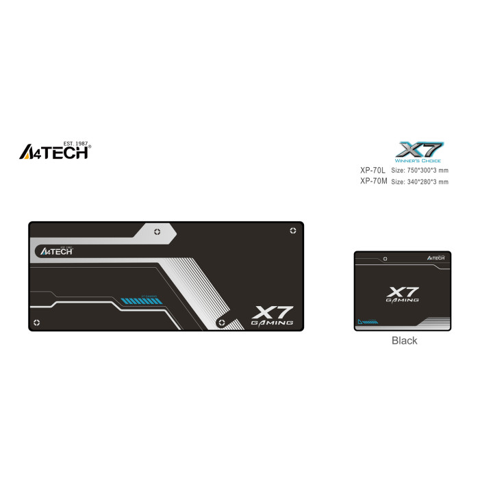 Геймърски пад A4Tech X7 XP-70L, размер, 750 x 300 x 3mm