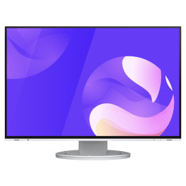Монитор EIZO FlexScan EV2495, IPS, 24", Wide, UXGA, DisplayPort, HDMI, USB-C, USB-C Daisychain USB Hub, RJ-45, Бял - EV2495-WT