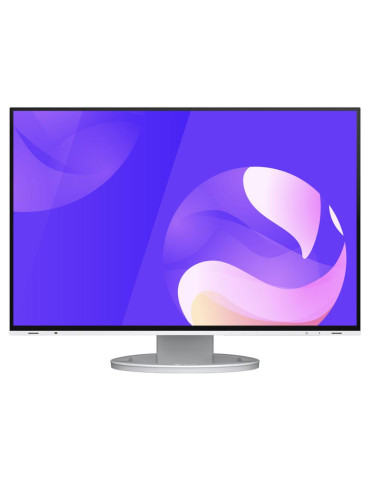 Монитор EIZO FlexScan EV2495, IPS, 24", Wide, UXGA, DisplayPort, HDMI, USB-C, USB-C Daisychain USB Hub, RJ-45, Бял - EV2495-WT
