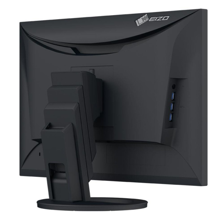 Монитор EIZO FlexScan EV2485, IPS, 24", Wide, UXGA, DisplayPort, HDMI, USB-C, USB Hub, Черен - EV2485-BK