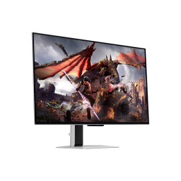 Монитор Samsung Odyssey G8 G80SD, 32", OLED, 4K UHD (3840 x 2160), 240z, 0.03ms, FreeSync, HDR10, Сребрист - LS32DG802SUXDU