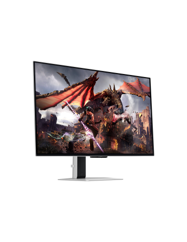 Монитор Samsung Odyssey G8 G80SD, 32", OLED, 4K UHD (3840 x 2160), 240z, 0.03ms, FreeSync, HDR10, Сребрист - LS32DG802SUXDU