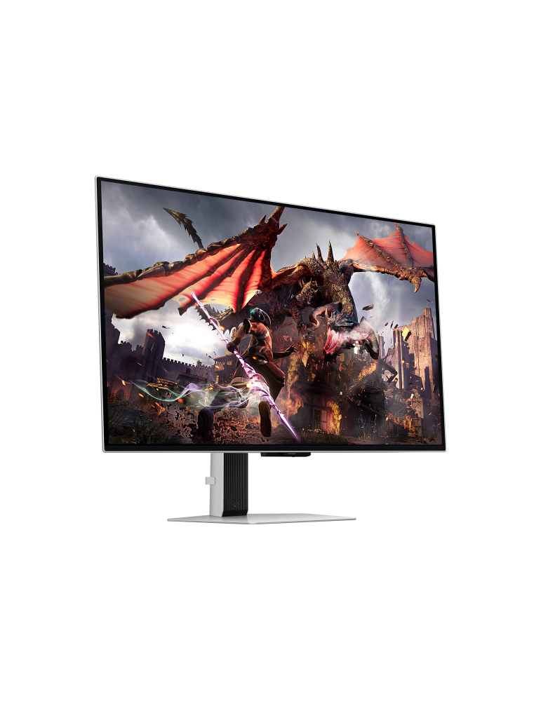 Монитор Samsung Odyssey G8 G80SD, 32", OLED, 4K UHD (3840 x 2160), 240z, 0.03ms, FreeSync, HDR10, Сребрист - LS32DG802SUXDU