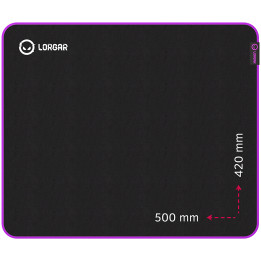Геймърски пад Lorgar Main 315, High-speed surface, Purple anti-slip rubber base, 500mm x 420mm x 3mm - LRG-GMP315