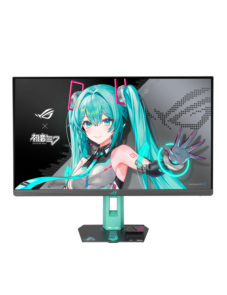 Монитор Asus ROG Strix XG27ACMEG-G Hatsune Miku Edition - 27" Fast IPS, WQHD(2560x1440), 260 Hz, 1ms, G-Sync Compatible, FreeSync Premium - 90LM0C7U-B01371