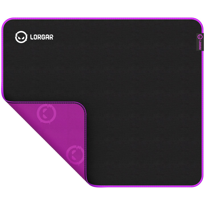 Геймърски пад Lorgar Main 315, High-speed surface, Purple anti-slip rubber base, 500mm x 420mm x 3mm - LRG-GMP315