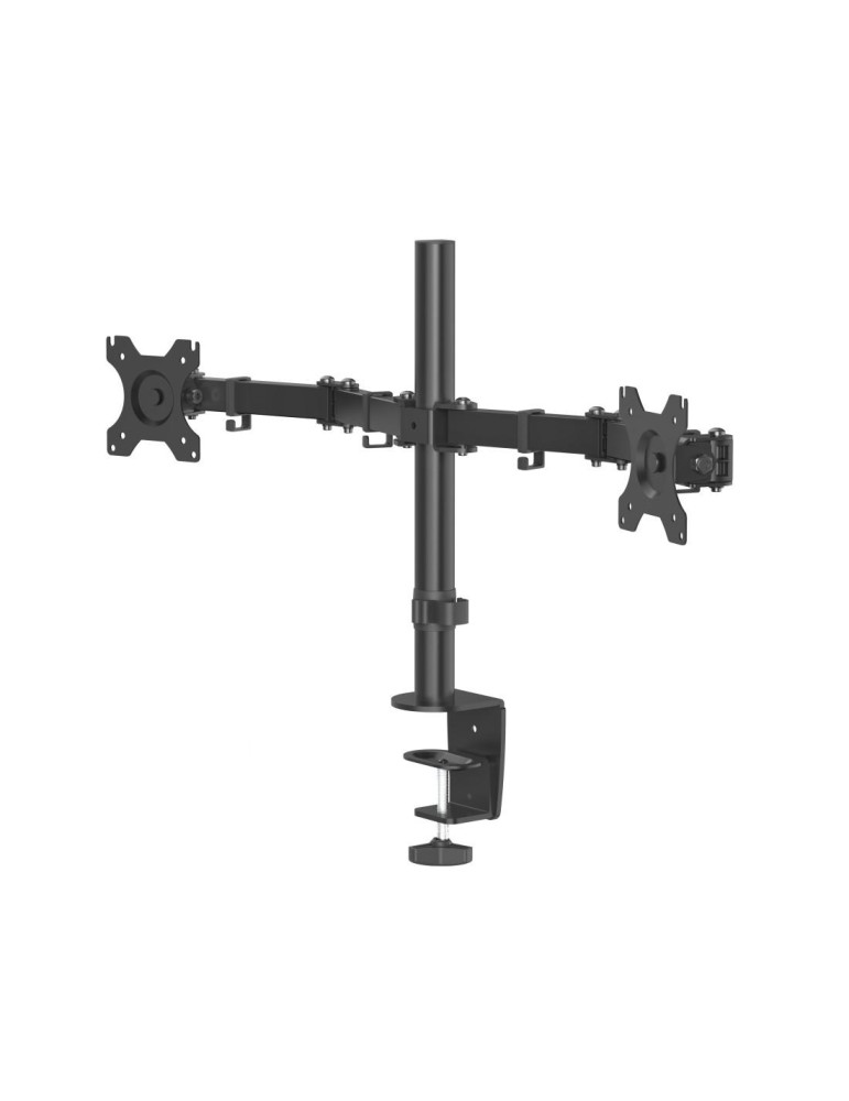 Стойка за 2 монитора за бюро HAMA Регулируема, 13" - 32", 8 кг, Swivel/Tilt, Черна - 118491