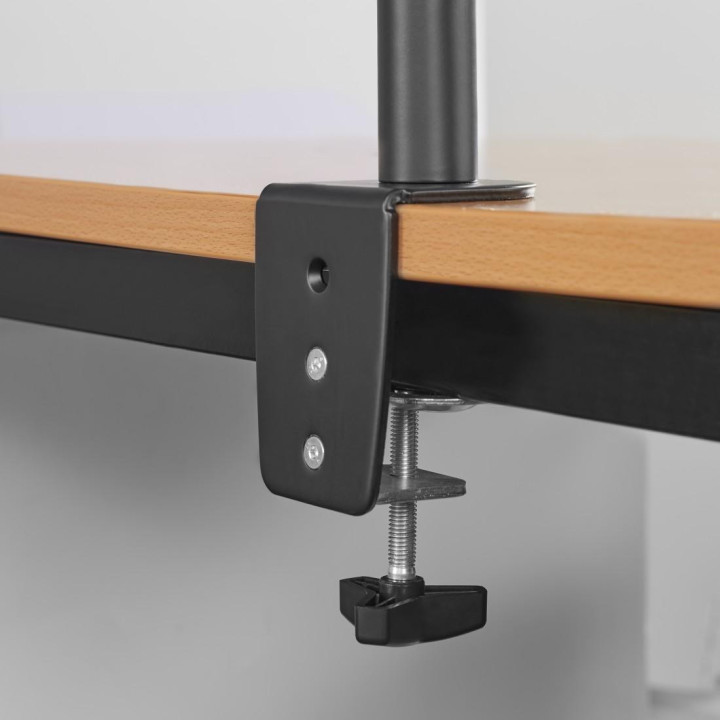 Стойка за 2 монитора за бюро HAMA Регулируема, 13" - 32", 8 кг, Swivel/Tilt, Черна - 118491