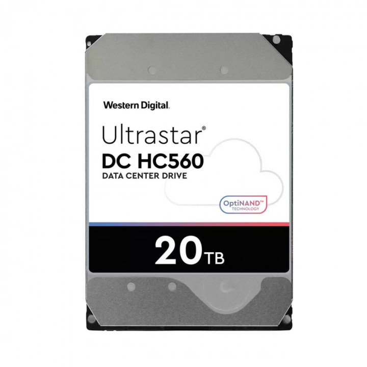 Твърд диск Western Digital Ultrastar DC HC560 3.5" 20TB SATA, 7200RPM, 512MB - 0F38785