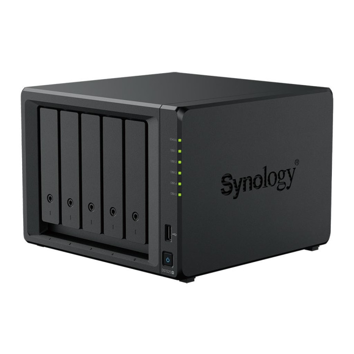 Мрежов сторидж Synology NAS DS1525 , за 5 диска, AMD Ryzen V1500B, 8GB DDR4 SODIMM