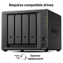 Мрежов сторидж Synology DS425 , 4-bay за 3.5" 2.5", 2 x M.2 NVMe NAS