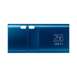Флаш памет Samsung USB-C, 256GB, USB 3.1, Синя - SGSAM3256C256DA