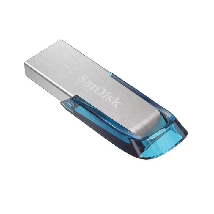 Флаш памет SanDisk Ultra Flair, USB 3.0, 128GB, син - SDCZ73-128G-G46B
