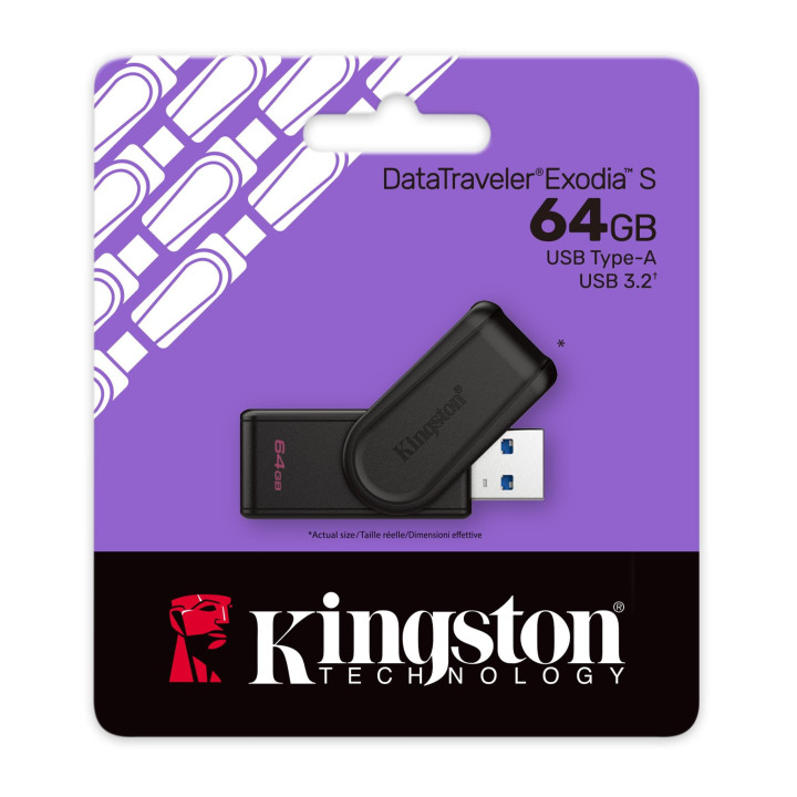 Флаш памет Kingston DataTraveler Exodia S 64GB - DTXS/64GB