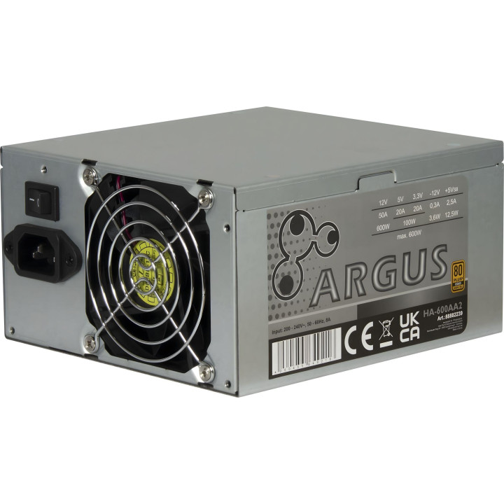 Захранване Inter Tech Argus HA-600AA2 600W 80+ Gold - 88882239