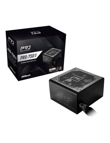 Захранване ASRock PRO-750B 750W 80  Bronze PCIE 5.1 Ready - PRO-750W